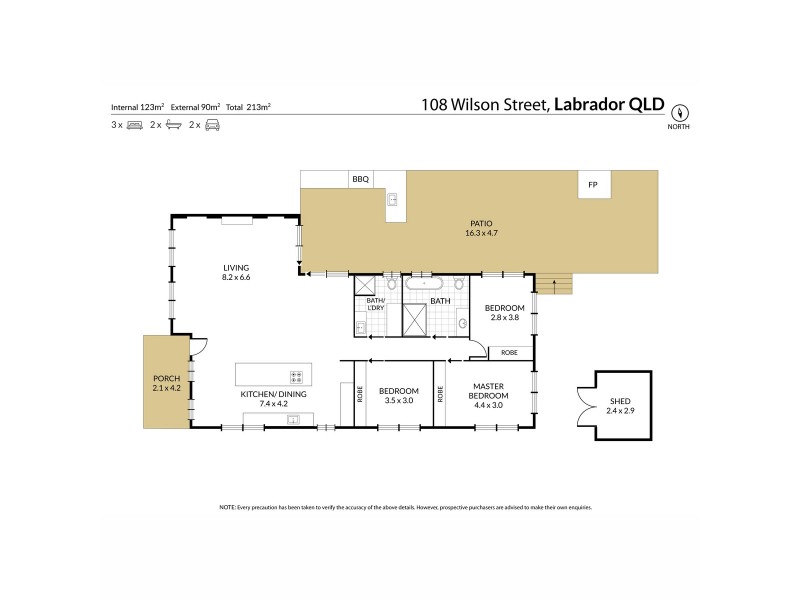 108 Wilson Street, Labrador QLD 4215 Floorplan