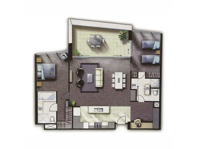 1502/230 Marine Parade, Labrador QLD 4215 Floorplan