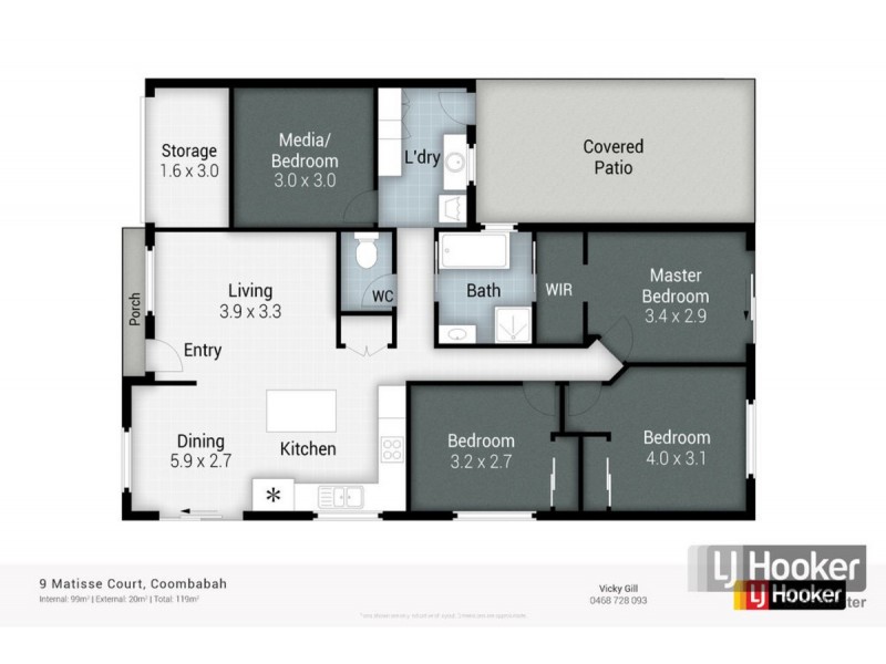9 Matisse Court, Coombabah QLD 4216 Floorplan
