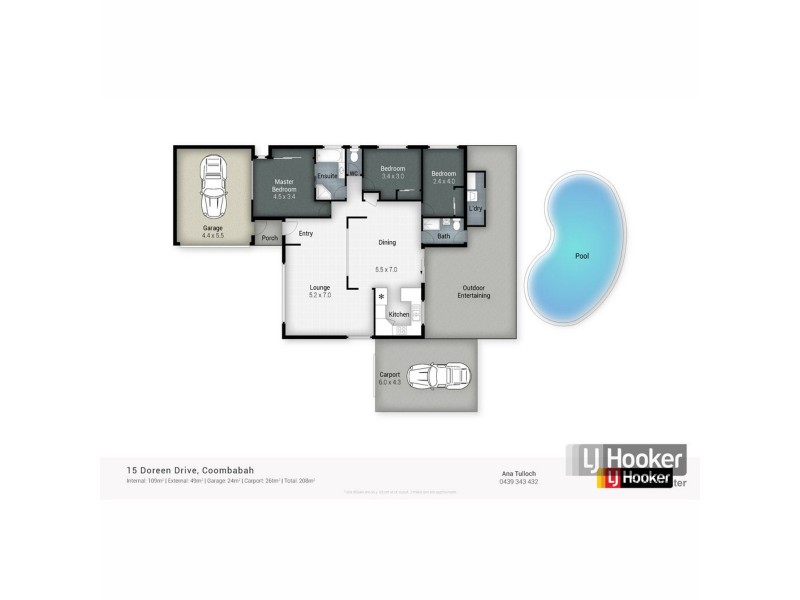 15 Doreen Drive, Coombabah QLD 4216 Floorplan