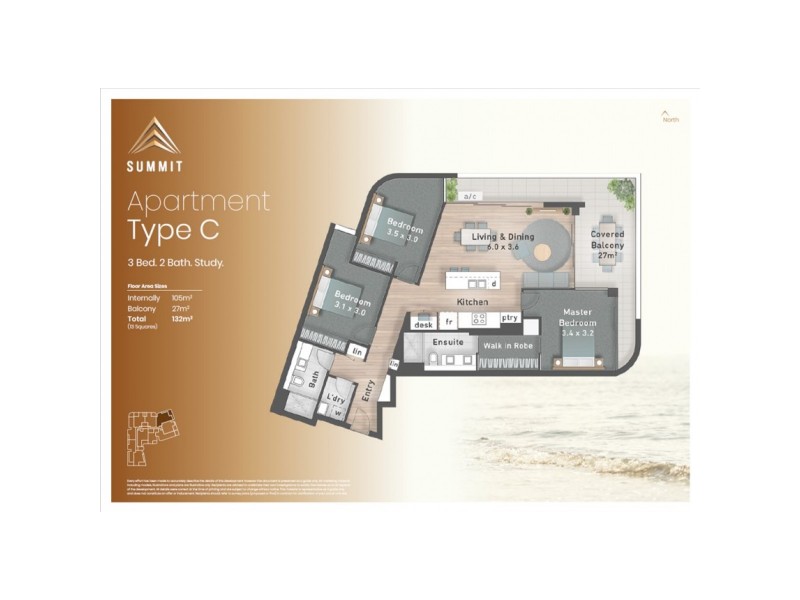 704/110 Frank Street, Labrador QLD 4215 Floorplan