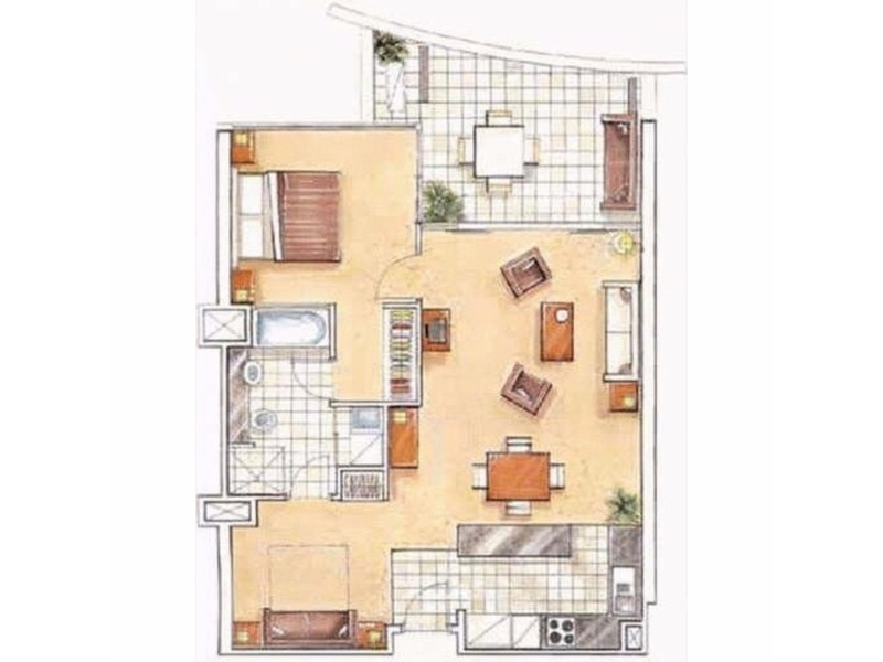 903/360 Marine Parade, Labrador QLD 4215 Floorplan