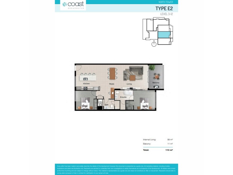 405/380 Marine Parade, Labrador QLD 4215 Floorplan