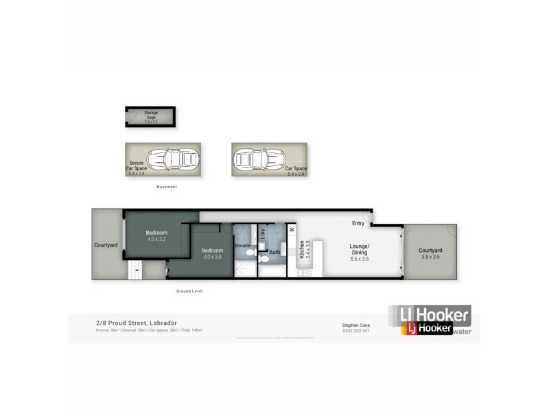 2/8 Proud Street, Labrador QLD 4215 Floorplan
