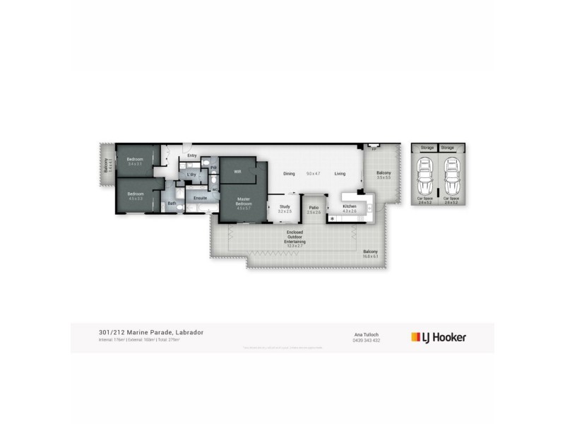 301/212-214 Marine Parade, Labrador QLD 4215 Floorplan