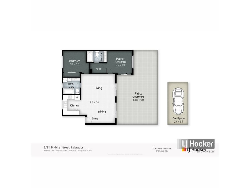 2/31 Middle Street, Labrador QLD 4215 Floorplan
