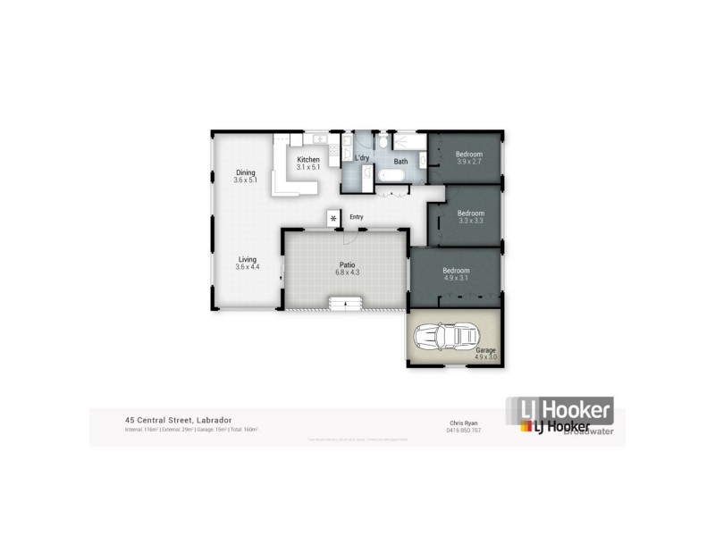 45 Central Street, Labrador QLD 4215 Floorplan