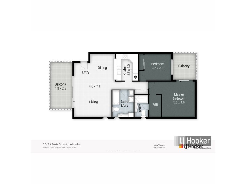 13/99-103 Muir Street, Labrador QLD 4215 Floorplan