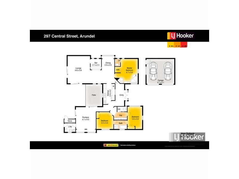 297 Central Street, Arundel QLD 4214 Floorplan