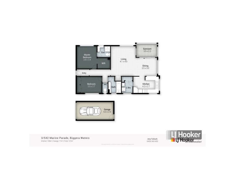 3/542 Marine Parade, Biggera Waters QLD 4216 Floorplan