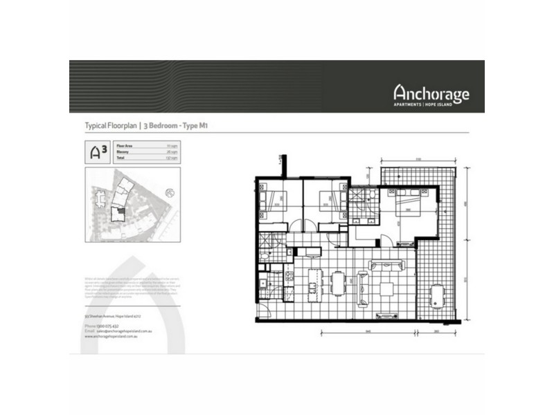 4106/93 Sheehan Avenue, Hope Island QLD 4212 Floorplan