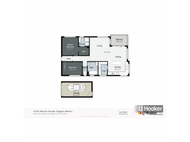 3/542 Marine Parade, Biggera Waters QLD 4216 Floorplan