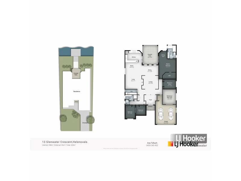13 Glenwater Crescent, Monterey Keys QLD 4212 Floorplan