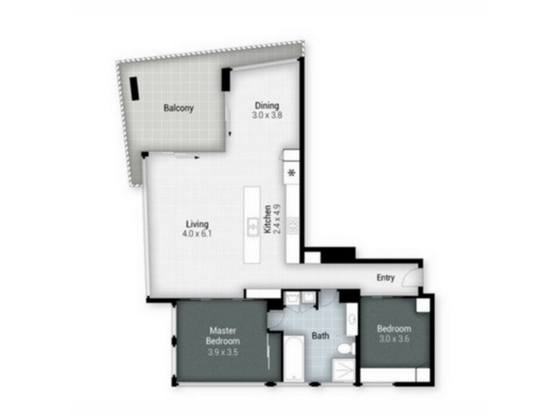 801/230 Marine Parade, Labrador QLD 4215 Floorplan