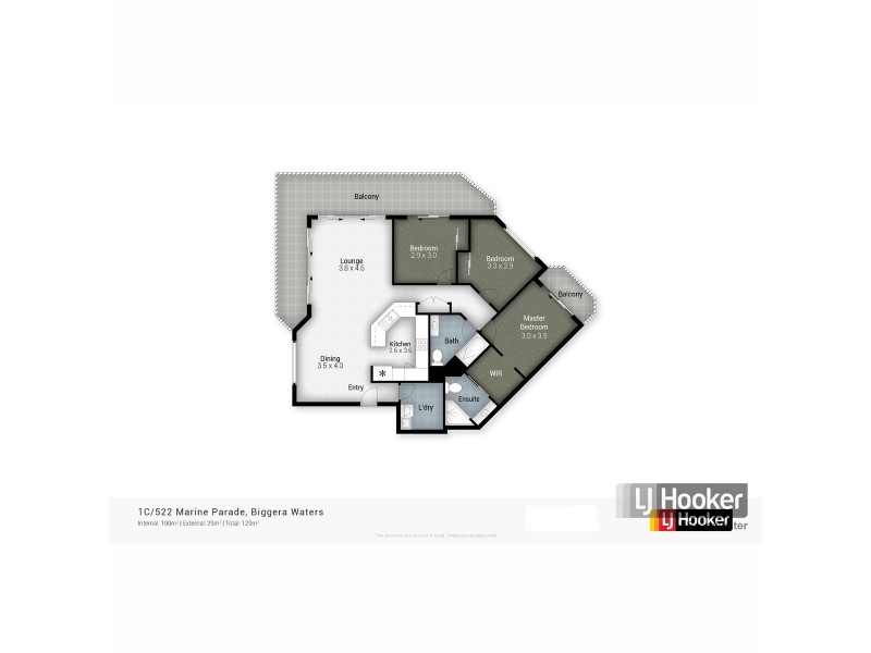 1C/522 Marine Parade, Biggera Waters QLD 4216 Floorplan