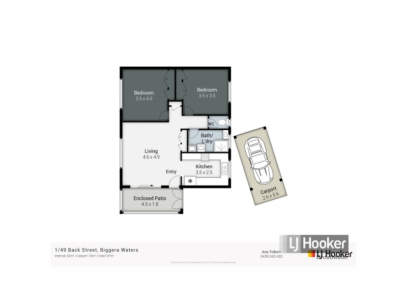1/49 Back Street, Biggera Waters QLD 4216 Floorplan
