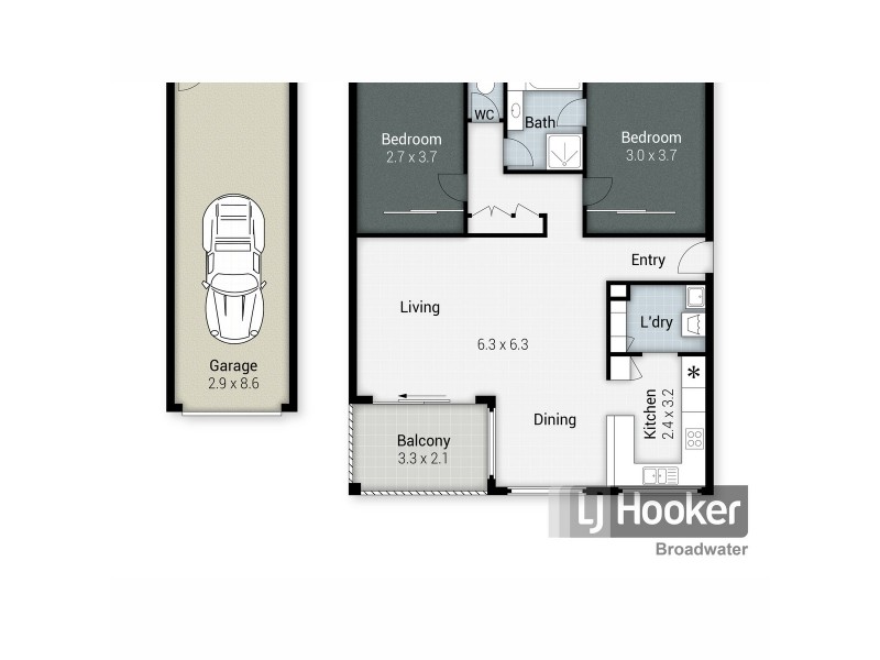 13/500 Marine Parade, Biggera Waters QLD 4216 Floorplan