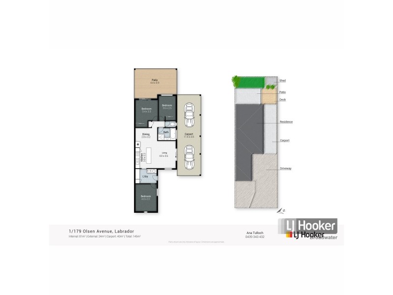 1/179 Olsen Avenue, Labrador QLD 4215 Floorplan