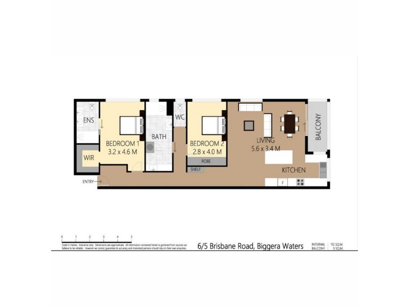 6/5 Brisbane Road, Biggera Waters QLD 4216 Floorplan