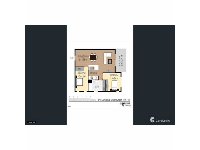 18/171 Scarborough Street, Southport QLD 4215 Floorplan