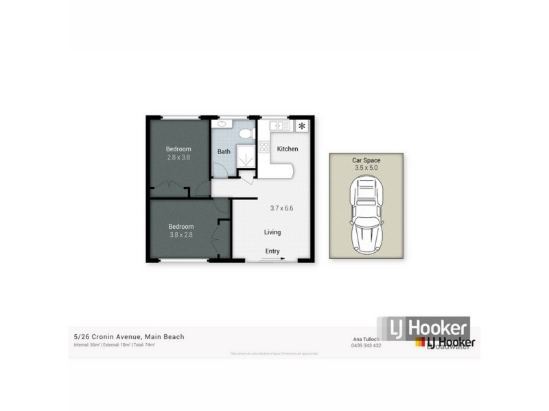 1/26 Cronin Avenue, Main Beach QLD 4217 Floorplan