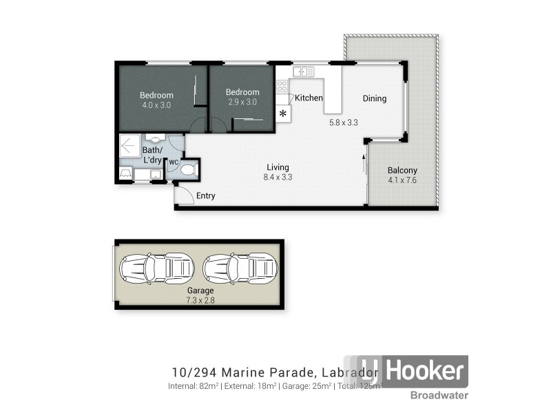 10/294 Marine Parade, Labrador QLD 4215 Floorplan