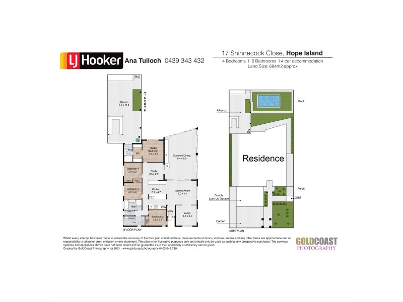 17 Shinnecock Close, Hope Island QLD 4212 Floorplan