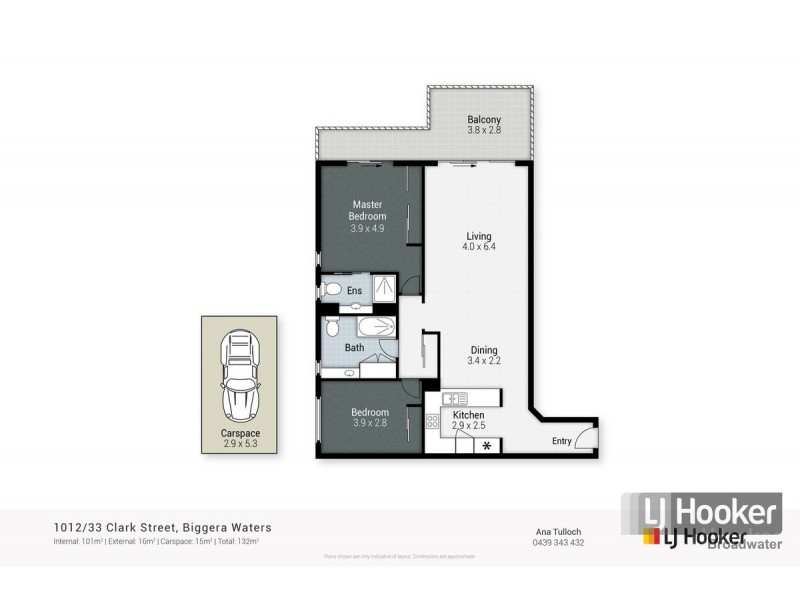 1012/33 Clark Street, Biggera Waters QLD 4216