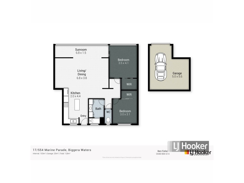 17/554 Marine Parade, Biggera Waters QLD 4216 Floorplan