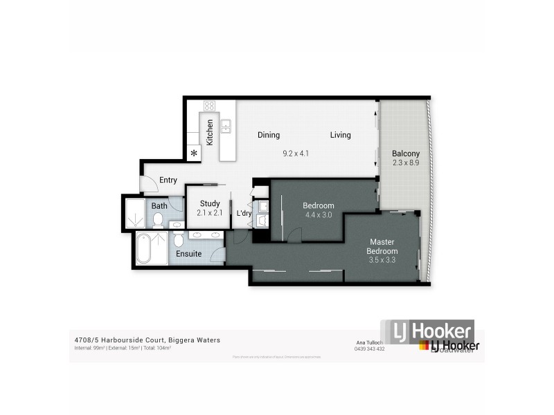 4708/5 Harbour Side Court, Biggera Waters QLD 4216 Floorplan
