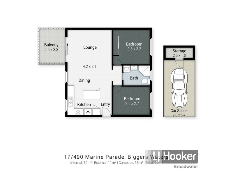 17/490 Marine Parade, Biggera Waters QLD 4216 Floorplan