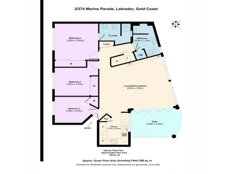2/274 Marine Parade, Labrador QLD 4215 Floorplan