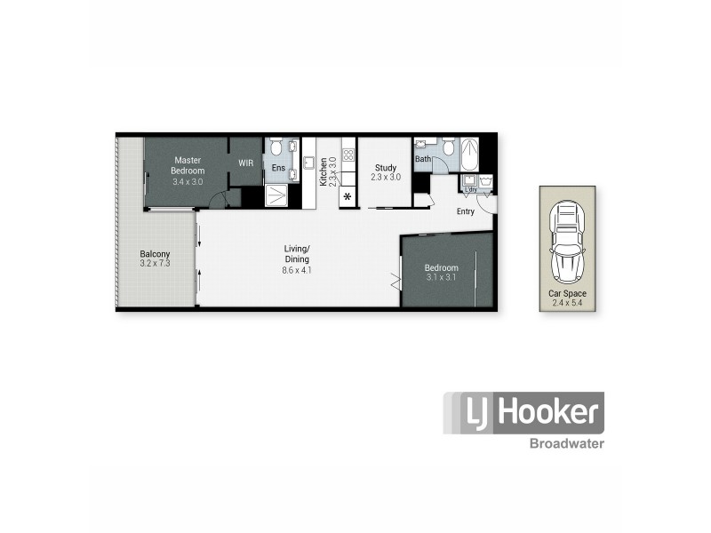 308/15 Compass Drive, Biggera Waters QLD 4216 Floorplan