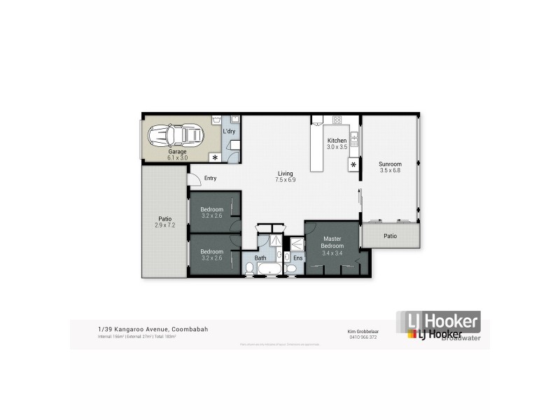 1/39 Kangaroo Avenue, Coombabah QLD 4216 Floorplan