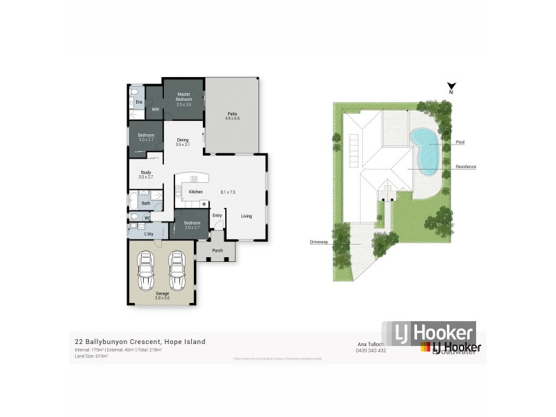 22 Ballybunyon Crescent, Hope Island QLD 4212 Floorplan