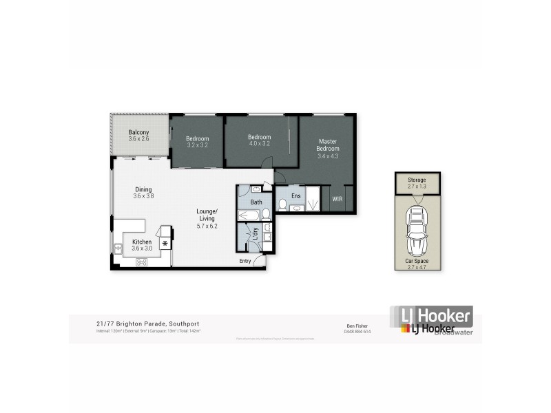 21/77 Brighton Parade, Southport QLD 4215 Floorplan