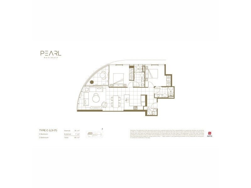 03/3550-3552 Main Beach Parade, Main Beach QLD 4217 Floorplan