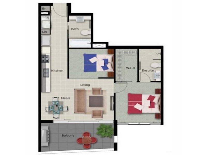 501/17 Bath Street, Labrador QLD 4215 Floorplan