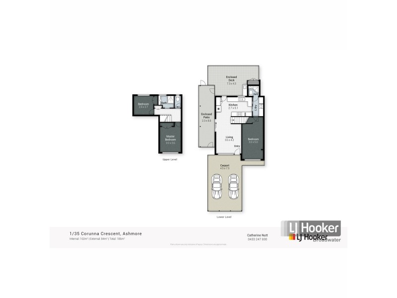 1/35 Corunna Crescent, Ashmore QLD 4214 Floorplan