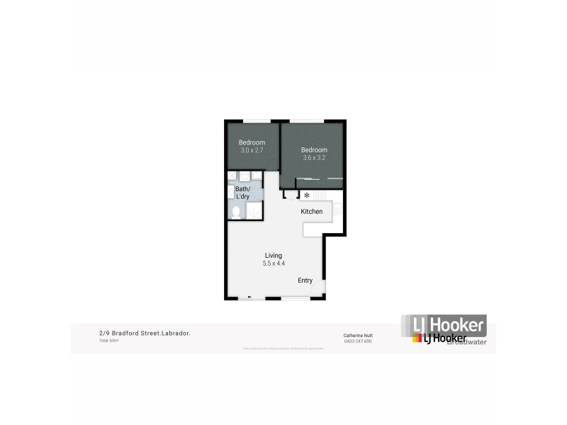 2/9 Bradford Street, Labrador QLD 4215 Floorplan