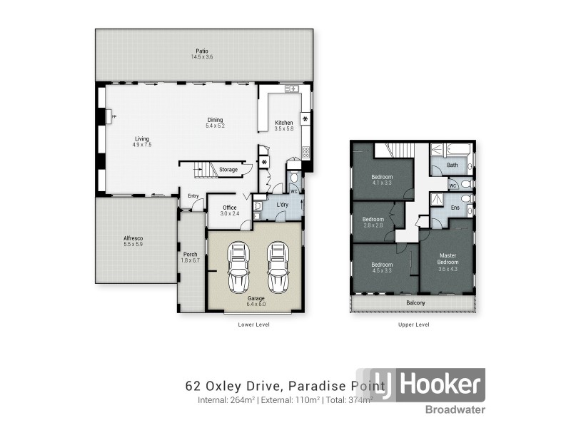 62 Oxley Drive, Paradise Point QLD 4216 Floorplan