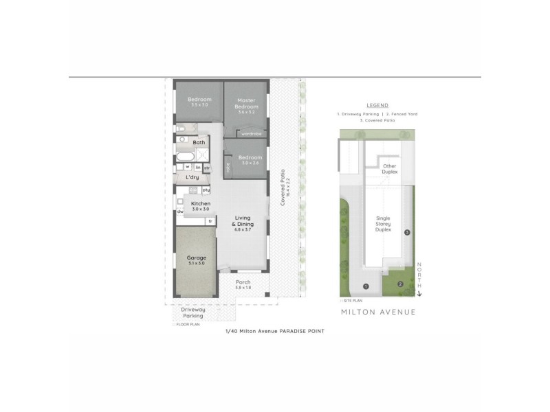 1/40 Milton Avenue, Paradise Point QLD 4216 Floorplan