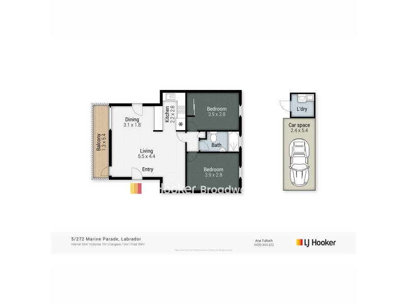 5/272 Marine Parade, Labrador QLD 4215 Floorplan