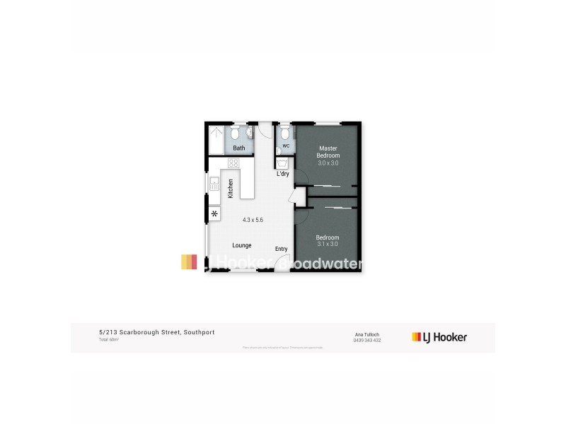 5/213 Scarborough Street, Southport QLD 4215 Floorplan