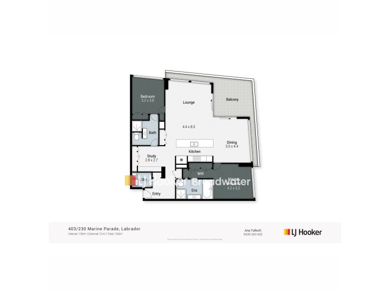 403/230 Marine Parade, Labrador QLD 4215 Floorplan