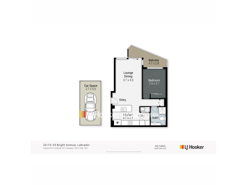 22/13-23 Bright Avenue, Labrador QLD 4215 Floorplan