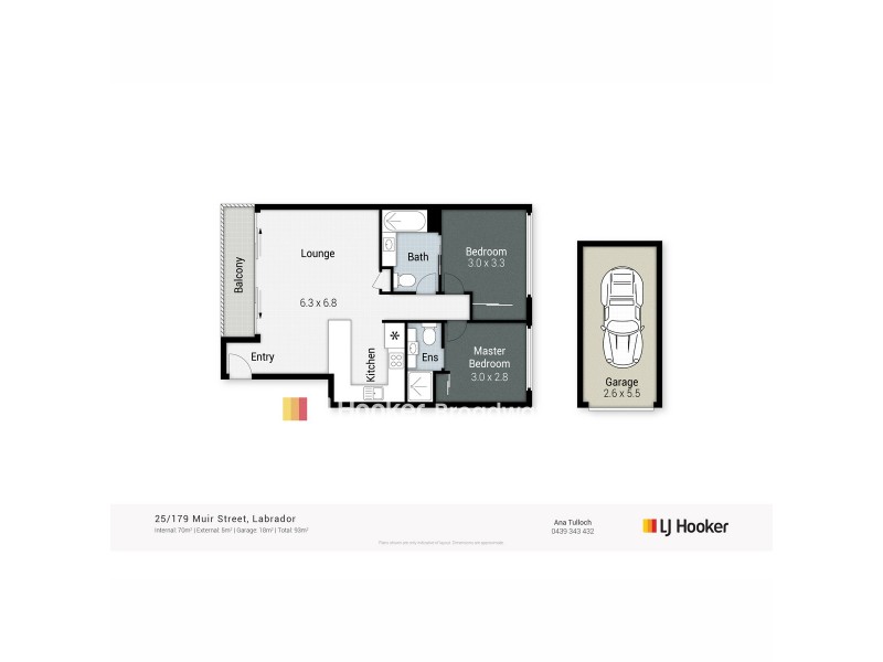 25/179 Muir Street, Labrador QLD 4215 Floorplan