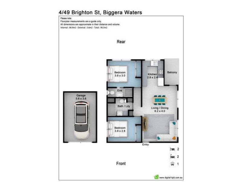 4/49 Brighton Street, Biggera Waters QLD 4216