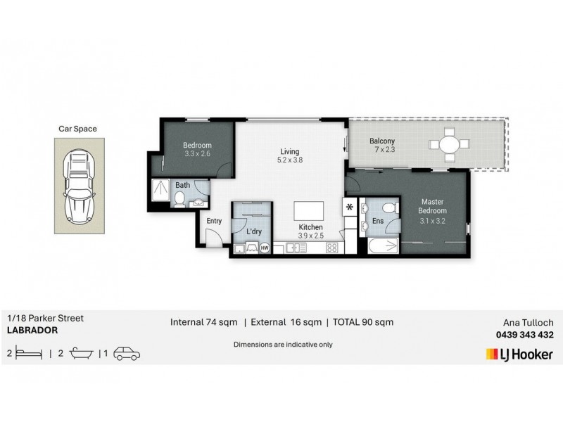 1/18 Parker Street, Labrador QLD 4215