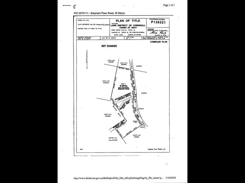 Elephant Pass Road, Gray TAS 7215